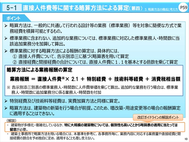 告示8号における略算方法による業務報酬の算定方法